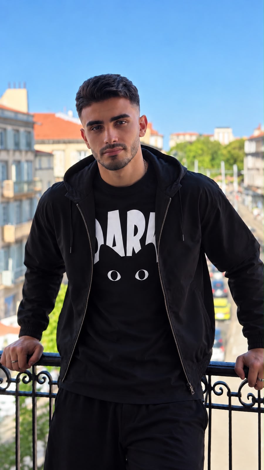 تيشيرت رجالي أسود
